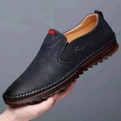 נעלי נעלי החלקה מעור לגברים